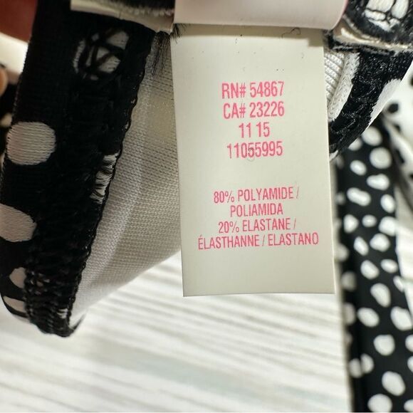 NWT VICTORIA’S SECRET DISCONTINUED THE WRAP HALTER POLKA DOT BIKINI TOP 32D - Picture 6 of 6